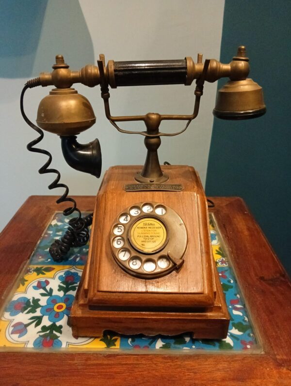Wooden dialer Telephone